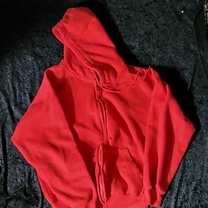 Red sweatshirt hoodie